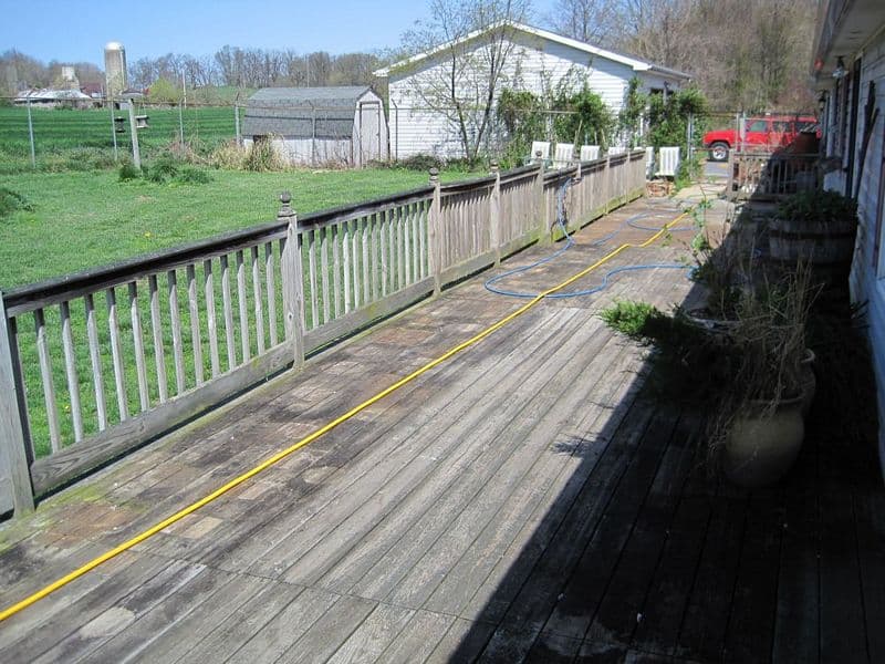 Hagerstown MD Treated Wood Deck Cleaning