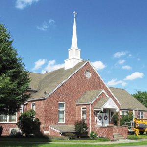 Pressure Washed Church Steeple by Complete Power Wash on Hagerstown, MD