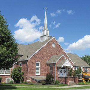 Before Pressure Washing of Church Steeple by Complete Power Wash on Hagerstown, MD