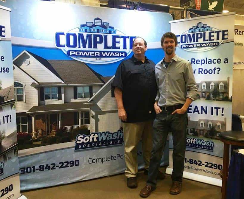 Tim and Zach Fields of Complete Power Wash in Hagerstown, MD at the HBA Home Show