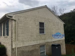 House in need of siding wash by Complete Power Wash pressure washing company in Hagerstown, MD
