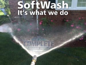 Softwash cleaning by Complete Power Wash pressure washing company in Hagerstown, MD
