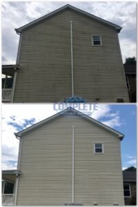 Pressure washing house cleaning by Complete Power Washing in Hagerstown, MD