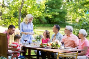 Outdoor gathering on deck or patio in Hagerstown, MD