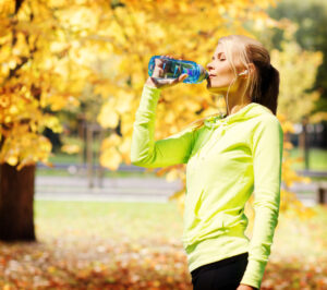 Drink more water in August which is National Wellness Month