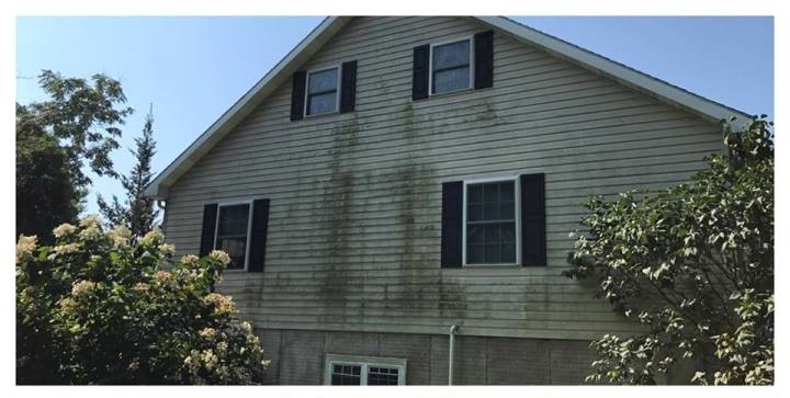 House BEFORE pressure washing by Complete Power Wash in Hagerstown, MD